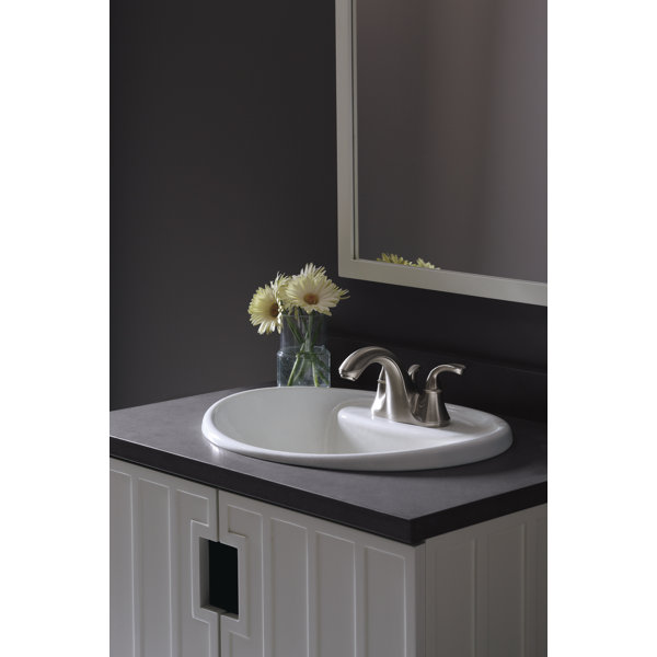 K102724CP,BN Kohler Forte Widespread Bathroom Faucet with PopUp